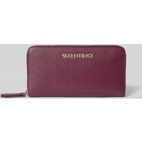VALENTINO BAGS Portemonnaie mit Label-Schriftzug Modell 'ZERO' in Bordeaux, Größe 1 von VALENTINO BAGS