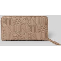 VALENTINO BAGS Portemonnaie mit Logo-Muster Modell 'PANSY' in Taupe, Größe 1 von VALENTINO BAGS