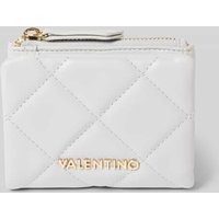 VALENTINO BAGS Portemonnaie mit Steppnähten Modell 'OCARINA' in Rauchblau, Größe 1 von VALENTINO BAGS