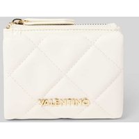VALENTINO BAGS Portemonnaie mit Steppnähten Modell 'OCARINA' in Weiss, Größe 1 von VALENTINO BAGS