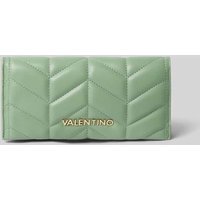 VALENTINO BAGS Portemonnaie mit Steppnähten Modell 'PETAL' in Mint, Größe 1 von VALENTINO BAGS