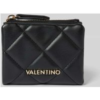 VALENTINO BAGS Portemonnaie mit Ziernähten Modell 'OCARINA' in Black, Größe 1 von VALENTINO BAGS