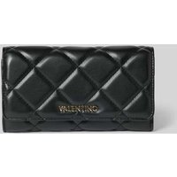 VALENTINO BAGS Portemonnaie mit Ziernähten Modell 'OCARINA' in Black, Größe 1 von VALENTINO BAGS