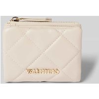 VALENTINO BAGS Portemonnaie mit Ziernähten Modell 'OCARINA' in Ecru, Größe 1 von VALENTINO BAGS