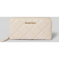 VALENTINO BAGS Portemonnaie mit Label-Applikation Modell 'OCARINA' in Ecru, Größe 1 von VALENTINO BAGS