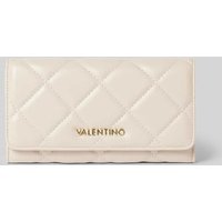 VALENTINO BAGS Portemonnaie mit Ziernähten Modell 'OCARINA' in Ecru, Größe 1 von VALENTINO BAGS