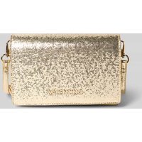 VALENTINO BAGS Schimmernde Handtasche mit Label-Applikation Modell 'EMBER' in Gold, Größe 1 von VALENTINO BAGS