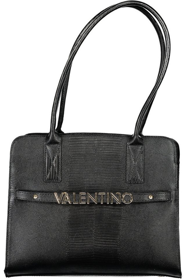 VALENTINO BAGS Umhängetasche, Stilvolle schwarze Damen-Schultertasche mit Fächern und Kontrastdetai von VALENTINO BAGS