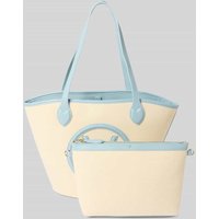 VALENTINO BAGS Shopper mit Logo-Applikation Modell 'COVENT' in Bleu, Größe 1 von VALENTINO BAGS