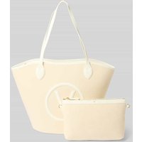 VALENTINO BAGS Shopper mit Logo-Applikation Modell 'COVENT' in Weiss, Größe 1 von VALENTINO BAGS