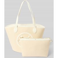 VALENTINO BAGS Shopper mit Logo-Applikation Modell 'COVENT' in Weiss, Größe 1 von VALENTINO BAGS