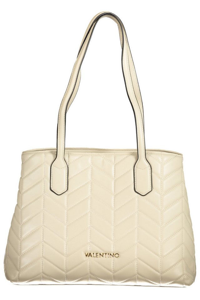 VALENTINO BAGS Umhängetasche, Elegante Beigefarbene Damenschultertasche mit Zwei Henkeln & Fächern von VALENTINO BAGS