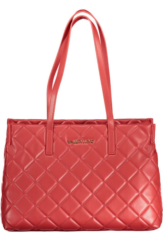 VALENTINO BAGS Umhängetasche, Stilvolle Damen Schultertasche in Rot mit Laptopfach und Details von VALENTINO BAGS
