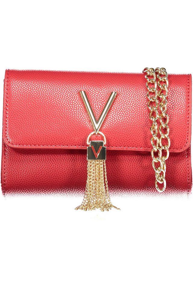 VALENTINO BAGS Umhängetasche, Stylische Damen Rot Schultertasche mit Kette und Kartenfächern von VALENTINO BAGS