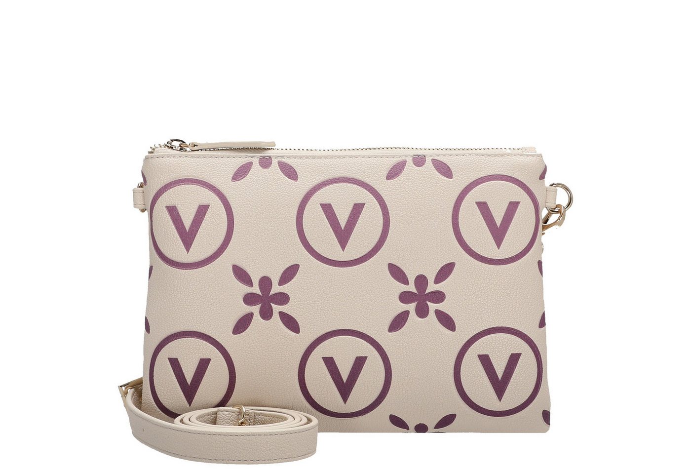 VALENTINO BAGS Umhängetasche Samba Re Print - Umhängetasche (ecru/rosa) von VALENTINO BAGS