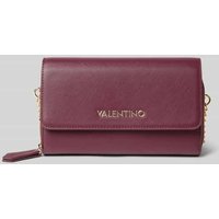 VALENTINO BAGS Umhängetasche mit Label-Schriftzug Modell 'ZERO' in Bordeaux, Größe 1 von VALENTINO BAGS