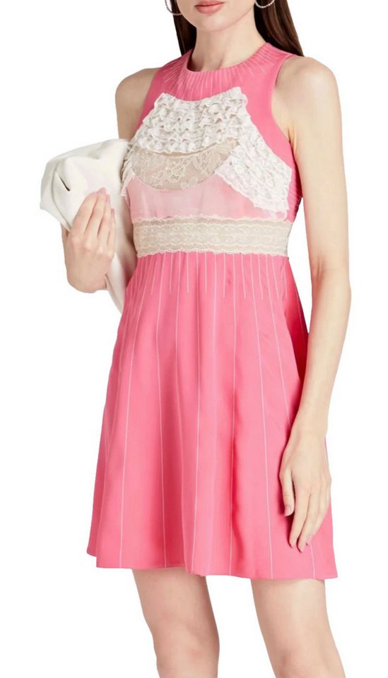 VALENTINO GARAVANI Minikleid Kleid aus Seide mit Spitzeneinsätzen Abi Ball Feine Chantilly-Spitze, Samt- und Rüschenapplikationen VALENTINO GARAVANI Minikleid Kleid aus Seide mit Spitzeneinsätzen Abi Ball Feine Chantilly-Spitze, Samt- und Rüschenapplikationen von VALENTINO GARAVANI