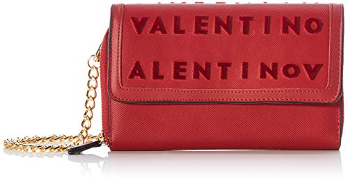 Valentino Bags Damen Concorde Wallet with Shoulder Strap, Rosso von Valentino Bags