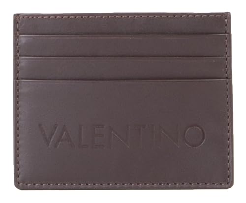 VALENTINO Leder Kartenhalter Mason Card Case Moro Dunkelbraun von VALENTINO