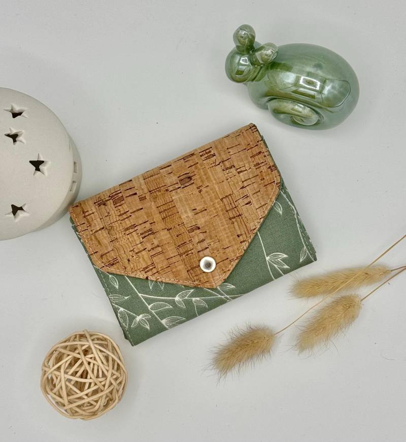 Geldbörse Damen Blumen Portemonnaie Kork von VALEOVIBES