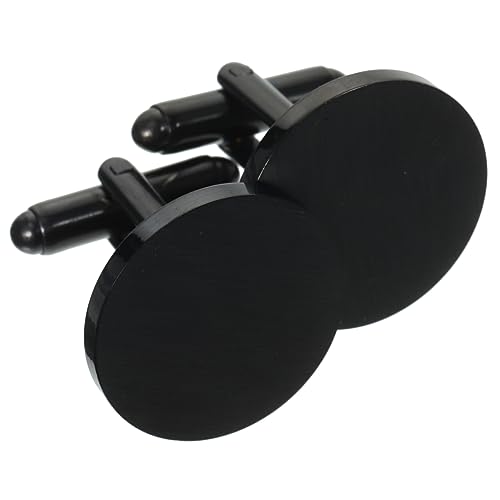 VALICLUD Runde Edelstahl Manschettenknöpfe Für Herrenhemden Anzugzubehör Kleidungsdekorknöpfe Modeschmuck Für Business von VALICLUD