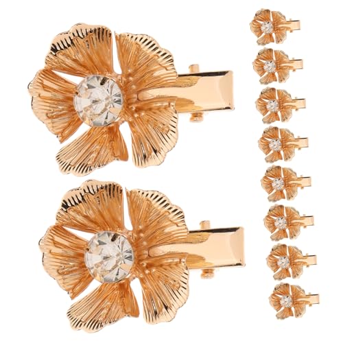 10 Stück Haarnadel Haarschmuck Haarnadeln Mädchen Haarschmuck Haarschmuck Hochzeit Haarspangen Haarspangen Pferdeschwanzhalter Clip Haarblumen Für Frauen Orange VALICLUD von VALICLUD