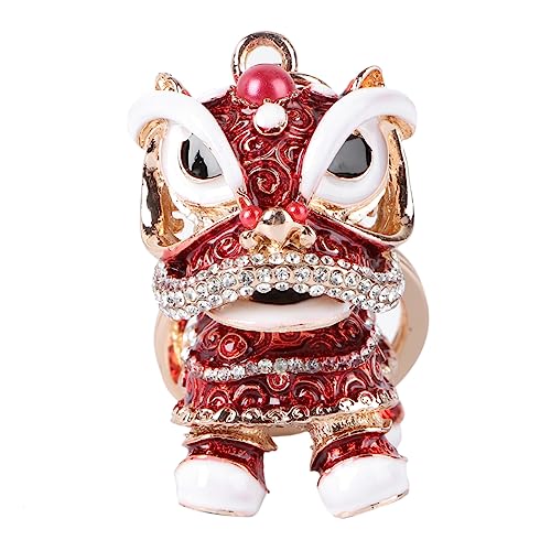 1Stk Schlüsselanhänger Autozubehör Etiketten günstig Stichworte Karabiner festlich bescherung Weihnachten Geschenkeidee Schlüsselhalter Chinoiserie-Schlüsselaccessoire Kristall rot VALICLUD von VALICLUD