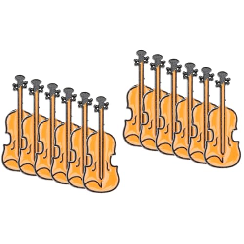 2 Sätze Musikinstrumenten Brosche Boutonniere Anstecker Kleidungsnadel Wäschenadeln Anstecknadel Ästhetische Mütze Anstecknadel Instrumente Kleidung Brosche 6 Stück * 2 VALICLUD von VALICLUD