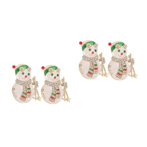 2 Sätze Schneemann-weihnachtsbrosche Krippenbrosche Krawattennadel Brosche Aus Emaille Weihnachts-strass-brosche 3d-strickjacke Schneemann-corsagen Weiß Zinklegierung 2 Stück * 2 VALICLUD 2 Sätze Schneemann-weihnachtsbrosche Krippenbrosche Krawattennadel Brosche Aus Emaille Weihnachts-strass-brosche 3d-strickjacke Schneemann-corsagen Weiß Zinklegierung 2 Stück * 2 VALICLUD von VALICLUD