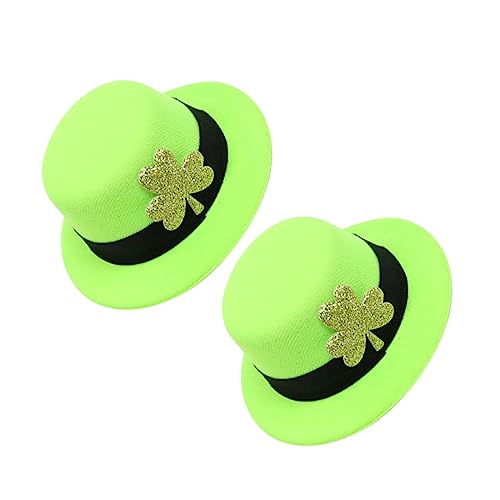 VALICLUD 2 Stücke Grün Hut Clips St Patricks Day Festival Party Kopfschmuck Irish Phantasie Kleid Zubehör von VALICLUD