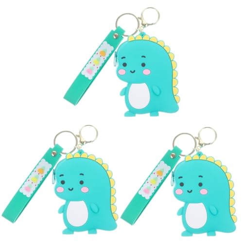 3St Kleines Dinosaurier-Geldbörse für den einzug schlüsselanhänger Kinder Tier-Schlüsselanhänger Schlüsselanhänger für Autoschlüssel Mini-Geldbörse kleine Handtasche Blue VALICLUD von VALICLUD