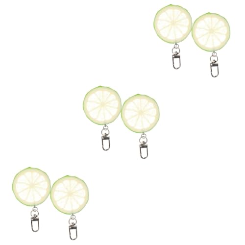 VALICLUD 6stücke Lemon Design Schlüsselanhänger Dekorativer Schlüsselring Für Handtaschen Geldbörsen Und Mehr Leicht Und Tragbar Perfektes Für Freunde Und Familie von VALICLUD