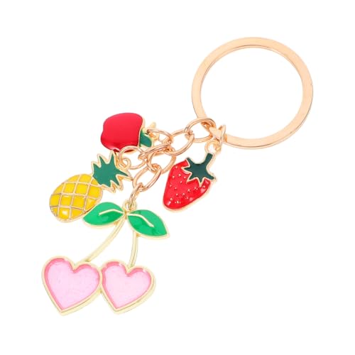 VALICLUD Süßer Obst Schlüsselanhänger Aus Zinklegierung Charms Für Taschen Rucksäcke Und Schlüsselbund Leicht Und Langlebig Mit Einzigartigem Design Für Frauen Für Und Accessoires von VALICLUD
