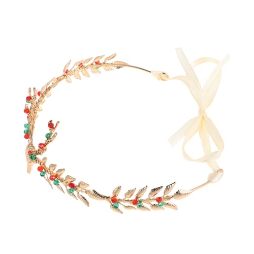 VALICLUD Weihnachts Reh Haarband Mit Strass Dekor Damen Kopfschmuck Modisches Stirnband Für Weihnachten Weihnachtsdeko Haarschmuck Für Partys Und Feiern von VALICLUD