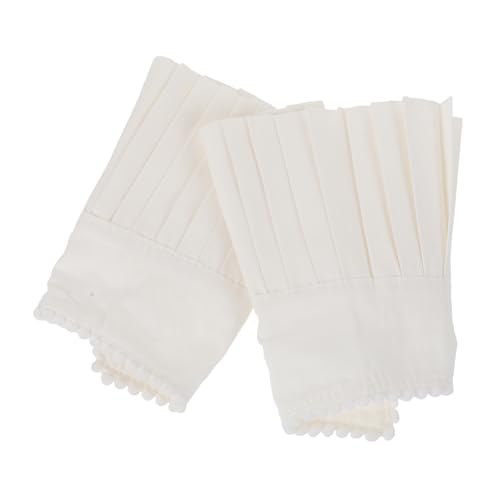 VALICLUD 1 Gefälschte Ärmel Selber Machen Falsche Manschetten Handgelenkmanschetten Für Die Dame Kostüm Manschetten Kleidung Gefälschte Manschetten Chiffon Weiß von VALICLUD