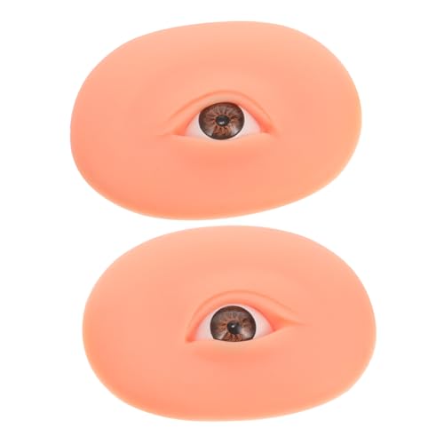 VALICLUD 1 Paar 5d Augenbrauenmodul Lidschatten werkzeug Silikonpraxis -Gesichtsmodell Make -up -Praxis Haut Augenbrauen Make -up -Übungsbrett Make-up-Übungsgesicht Haut üben Kieselgel von VALICLUD