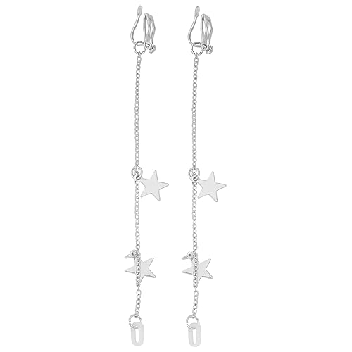 VALICLUD 1 Paar Anti-Verlust-Ohrringe drop earrings ohrschmuck Earphone necklace Earphone chain Kleid Halter Ohrringe Ohrhänger Anti-verlorener Kopfhörerriemen Legierung Weiß von VALICLUD