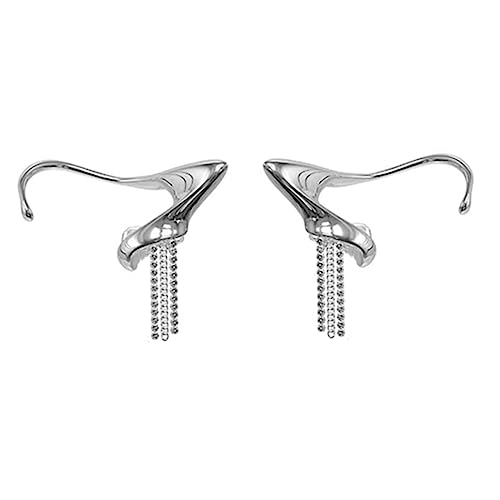 VALICLUD 1 Paar Empfindliche Elf Quaste Ohrclip Elf Ear Clip Diamant Quaste Ohrclip von VALICLUD