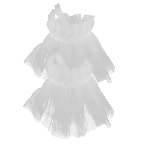 VALICLUD 1paar Floral Mesh Cuffs Für Damen Fingerlose Armstulpen Mit Perlen Vielseitige Handgelenkmanschetten Für Partys Und Hochzeiten Elegantes Accessoire Und Weiß von VALICLUD