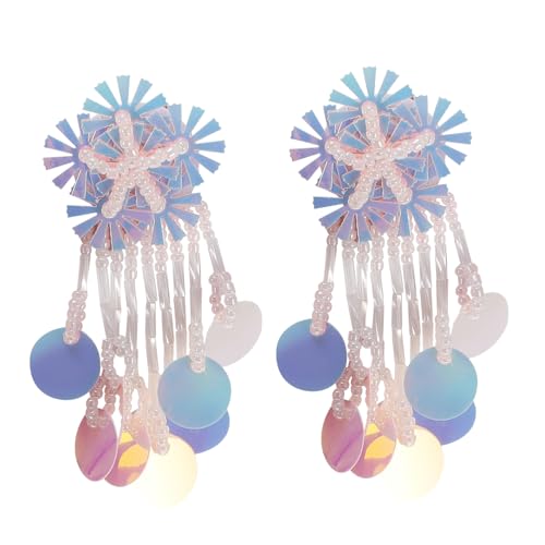VALICLUD 1 Paar Geometrische Ohrringe funkelnd baumeln Ohrringe mit Pailletten Modische Perlenohrringe kreative Earbobs Ohrschmuck mit Quasten Weiß VALICLUD 1 Paar Geometrische Ohrringe funkelnd baumeln Ohrringe mit Pailletten Modische Perlenohrringe kreative Earbobs Ohrschmuck mit Quasten Weiß von VALICLUD