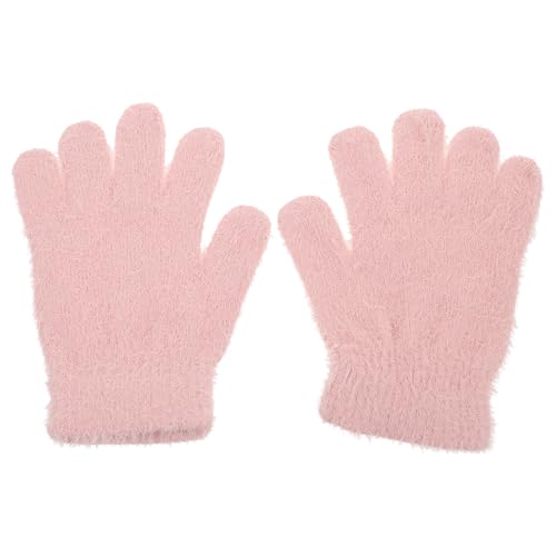 VALICLUD 1 Paar Gestrickte Handschuhe Winterhandschuhe Für Mädchen Flauschige Handschuhe Mädchen Winterhandschuhe Fäustlinge Aus Wolle Winterhandschuhe Für Babys Kaschmir Kind Verdicken von VALICLUD