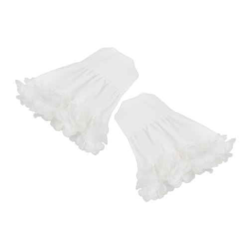VALICLUD 1paar Abnehmbare Fake Cuffs Mit Floral Design Elegante Chiffon Dekoration Für Besondere Anlässe Für Partys Galas Und Romantische Abende Weiches Und Atmungsaktives Material von VALICLUD