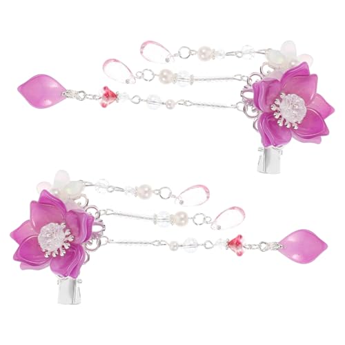 VALICLUD 1 Paar Haarclips für Damen Haarschmuck Accessoires mit Quasten für Hanfu Partys und Aufführungen Leicht und Komfortabel Lebendigen Farben von VALICLUD