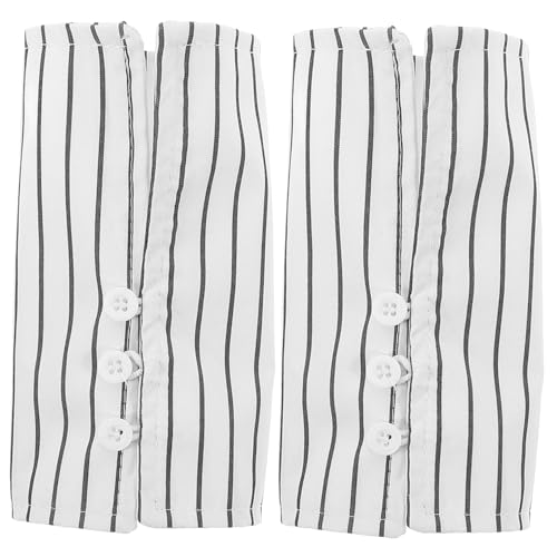 VALICLUD 1 Paar Hemdsärmel Weiße Handgelenksmanschetten Dekorative Manschetten Hemden Mit Manschetten Falsche Manschetten Hemdmanschetten Für Damen Polyester Baumwolle von VALICLUD