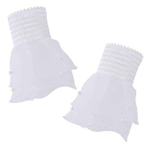 VALICLUD Damen Handgelenkmanschetten Abnehmbare Und Verstellbare Stoff Handmanschetten Modisches Kleideraccessoire Für Teenager Mädchen Und Brautkleider von VALICLUD