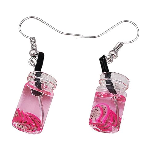 VALICLUD 1 Paar Kreative Ohrhänger Silberfarbene Tropfenohrringe Für Damen Funky Trendige Ohrschmuck Lustiger Ohrschmuck Ohrhänger Rot VALICLUD 1 Paar Kreative Ohrhänger Silberfarbene Tropfenohrringe Für Damen Funky Trendige Ohrschmuck Lustiger Ohrschmuck Ohrhänger Rot von VALICLUD