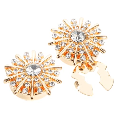 VALICLUD 1 Paar Manschettenknöpfe Manschettenknöpfe Strass Accessoires Für Damen Strass Manschettenknopf Strassknöpfe Für Kleidung Legierung Golden VALICLUD 1 Paar Manschettenknöpfe Manschettenknöpfe Strass Accessoires Für Damen Strass Manschettenknopf Strassknöpfe Für Kleidung Legierung Golden von VALICLUD
