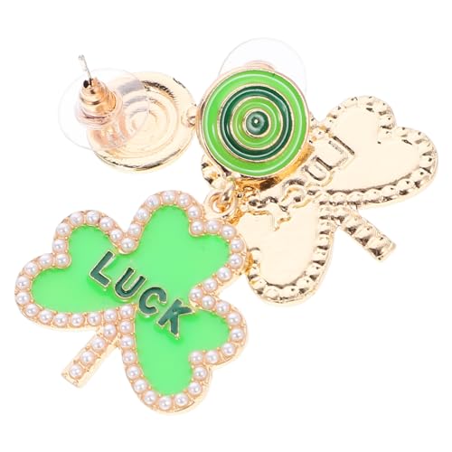 VALICLUD 1 Paar Ohrringe Ohrhänger für Frauen Patrick Day Feierlichkeiten Leicht Komfortabel mit Funkelnden Schmucksteinen Verziert VALICLUD 1 Paar Ohrringe Ohrhänger für Frauen Patrick Day Feierlichkeiten Leicht Komfortabel mit Funkelnden Schmucksteinen Verziert von VALICLUD