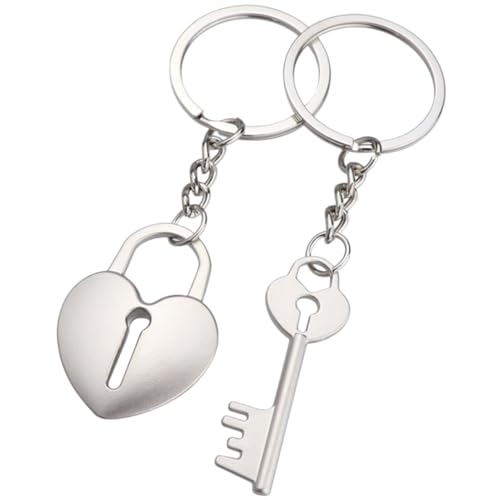 VALICLUD 1paar Herz Schlüsselanhänger Für Matching Design Romantisches Für Valentinstag Oder Jahrestag Einzigartiger Schlüsselring Für Männer Und Frauen Stilvoller Schmuck Für von VALICLUD