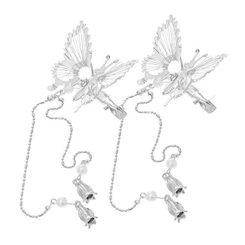 VALICLUD 1 Paar Schmetterlings Haarspangen mit Fransen Teiliges aus Stilvolles Haarschmuck Accessoire für Damen für Partys Reisen und Griffigkeit und Einfache Handhabung von VALICLUD